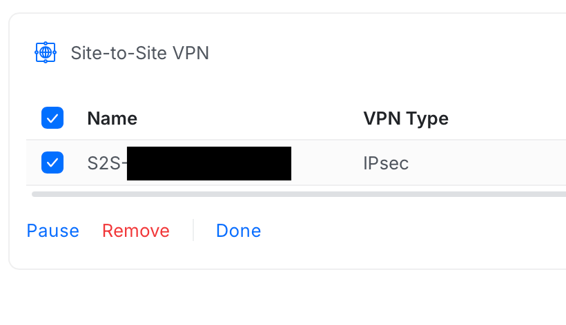Unifi VPN herstarten